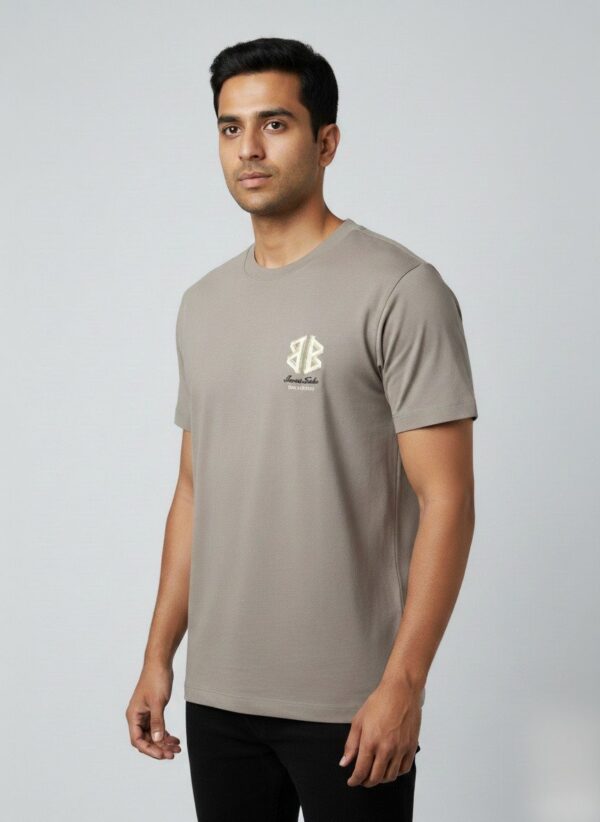 Interlocked Monogram Graphic Tee (Taupe)