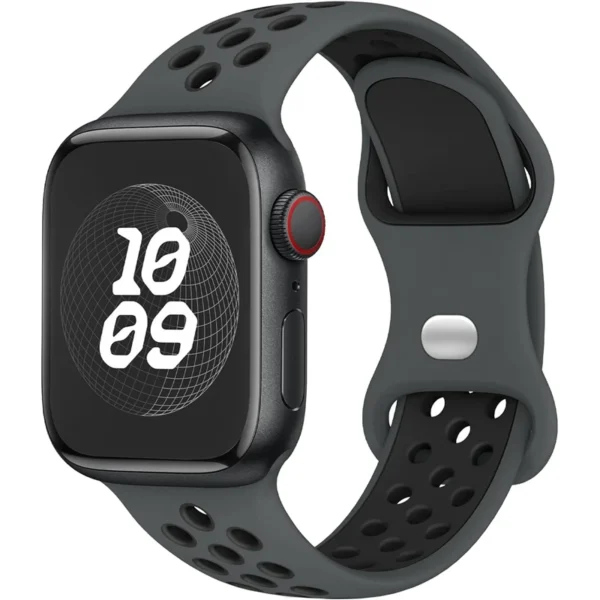 Silicone Watch Strap For Apple watch 44MM/45MM/46MM 49MM/38MM/40/41MM Sports Rubber Band Iwatch Series Ultra 11 10 9 8 7 6 SE 5